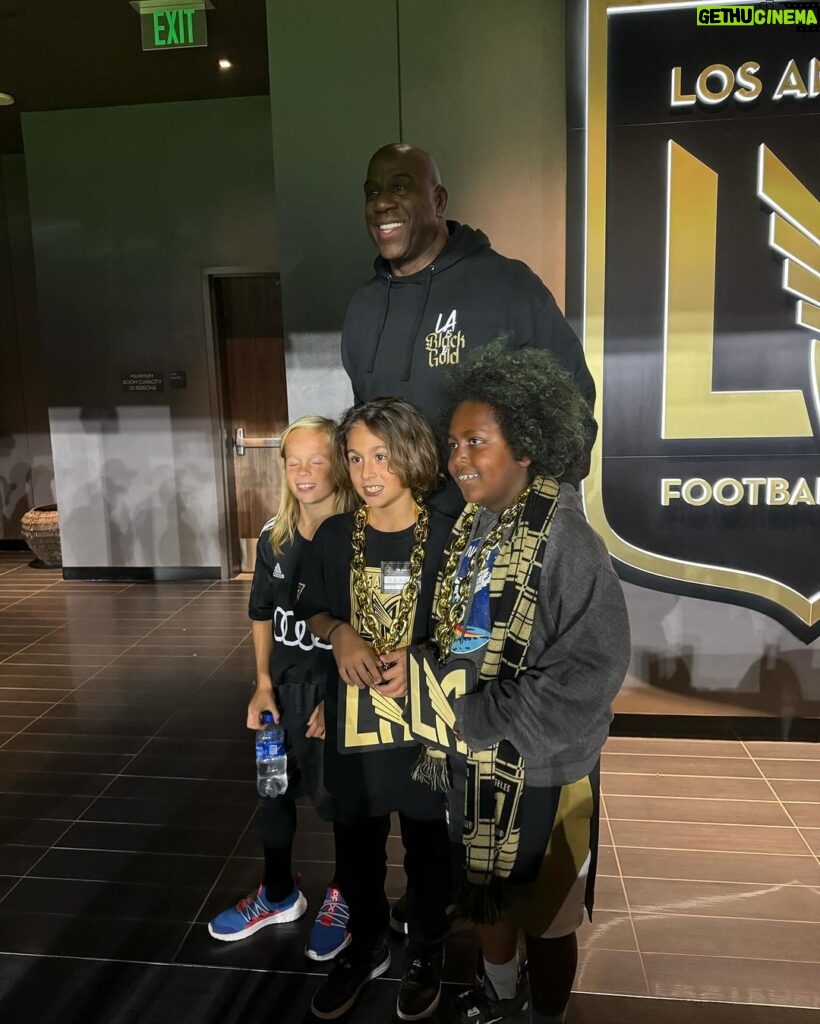 Magic Johnson Instagram - Congratulations to the black and gold, my Los Angeles Football Club, for winning back-to-back Western Conference Finals after our 2-0 win against Houston tonight! We’re going to the MLS Championship for the second year in a row!! I want to congratulate the entire ownership group, Head Coach Steve Cherundolo and his entire staff, our incredible team and players, and all of our partners. I'm looking forward to playing Columbus in the MLS Championship! @LAFC