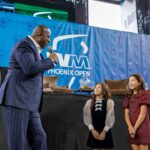 Magic Johnson Instagram - It was a beautiful day at Chase Field in Phoenix, Arizona where I got to speak to over 1,400 people at the Waste Management (WM) Phoenix Open Tee-Off Luncheon, hosted by The Thunderbirds. I want to thank my friend and business partner Kyle Bell for the invitation to speak. The event was moderated by my good friend, hall of famer and Pardon the Interruption co-host Michael Wilbon! The Thunderbirds have raised more than $190 million for Arizona Charities in its 88-year history as one of the five longest-running events on the PGA TOUR. Thank you to Tournament Chairman George Thimsen, Chris Karas, and this incredible organization for having me here today!