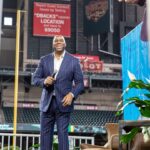Magic Johnson Instagram - It was a beautiful day at Chase Field in Phoenix, Arizona where I got to speak to over 1,400 people at the Waste Management (WM) Phoenix Open Tee-Off Luncheon, hosted by The Thunderbirds. I want to thank my friend and business partner Kyle Bell for the invitation to speak. The event was moderated by my good friend, hall of famer and Pardon the Interruption co-host Michael Wilbon! The Thunderbirds have raised more than $190 million for Arizona Charities in its 88-year history as one of the five longest-running events on the PGA TOUR. Thank you to Tournament Chairman George Thimsen, Chris Karas, and this incredible organization for having me here today!