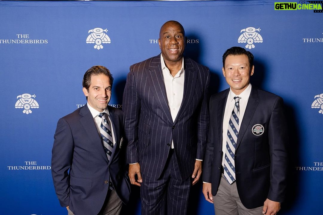 Magic Johnson Instagram - It was a beautiful day at Chase Field in Phoenix, Arizona where I got to speak to over 1,400 people at the Waste Management (WM) Phoenix Open Tee-Off Luncheon, hosted by The Thunderbirds. I want to thank my friend and business partner Kyle Bell for the invitation to speak. The event was moderated by my good friend, hall of famer and Pardon the Interruption co-host Michael Wilbon! The Thunderbirds have raised more than $190 million for Arizona Charities in its 88-year history as one of the five longest-running events on the PGA TOUR. Thank you to Tournament Chairman George Thimsen, Chris Karas, and this incredible organization for having me here today!