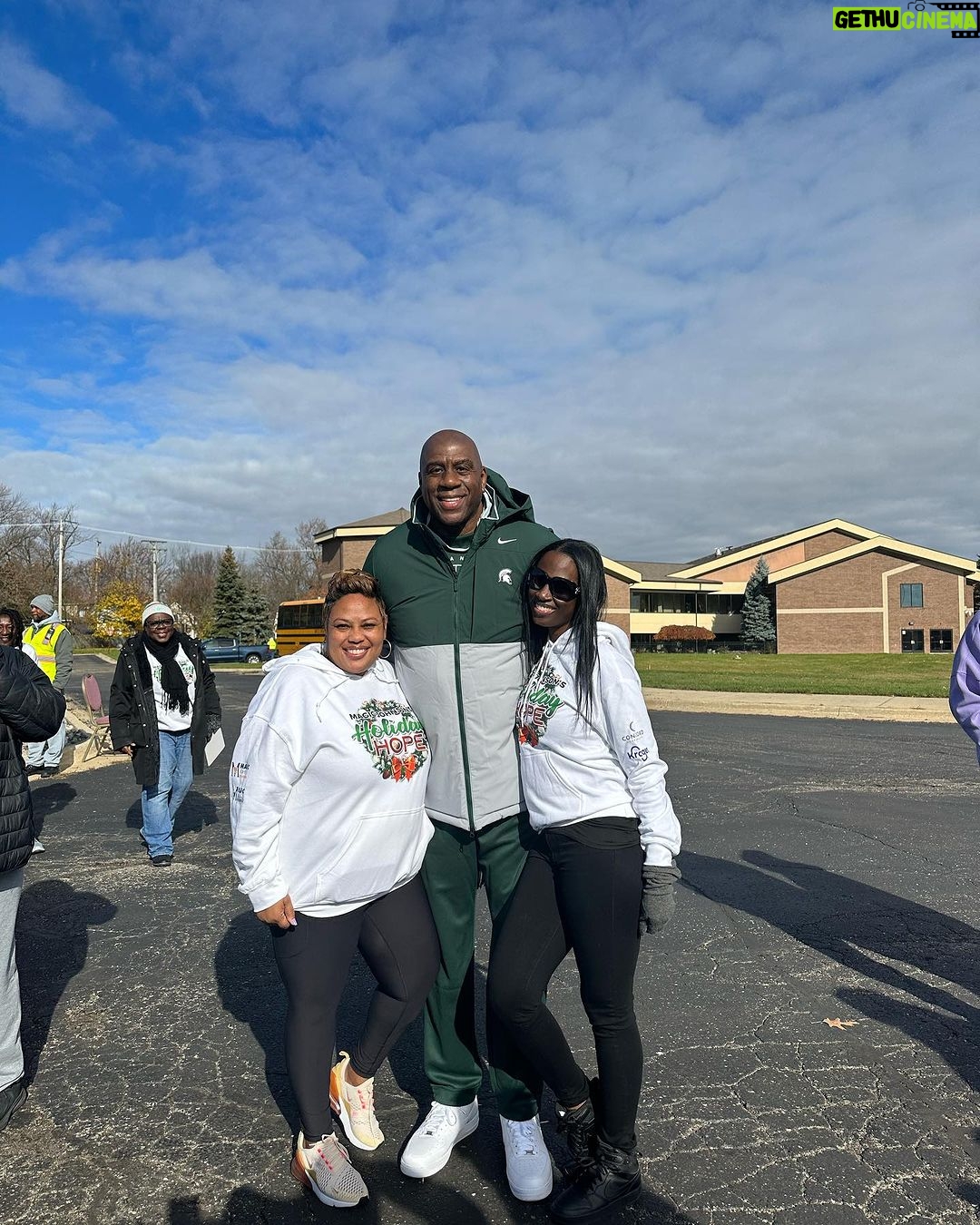 Magic Johnson Instagram - Thank you to my family, friends, and local police officers that helped to make Holiday Hope a true success.