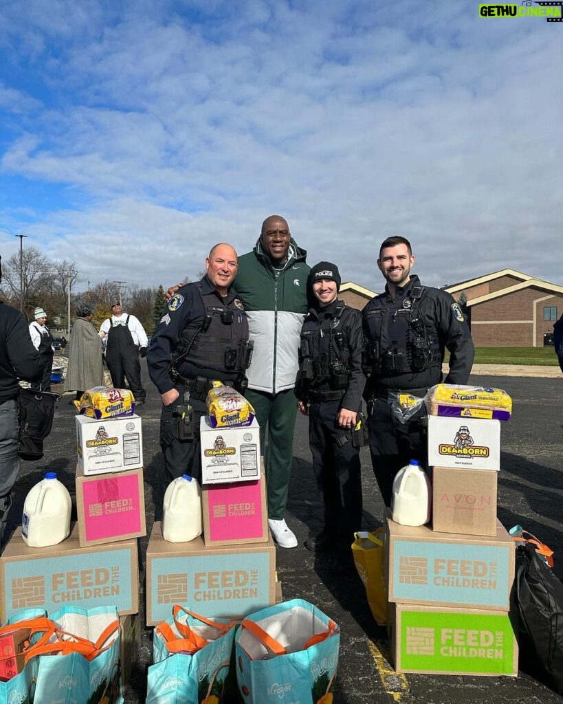 Magic Johnson Instagram - Thank you to my family, friends, and local police officers that helped to make Holiday Hope a true success.