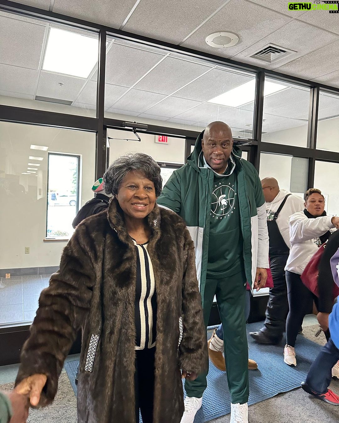 Magic Johnson Instagram - Thank you to my family, friends, and local police officers that helped to make Holiday Hope a true success.