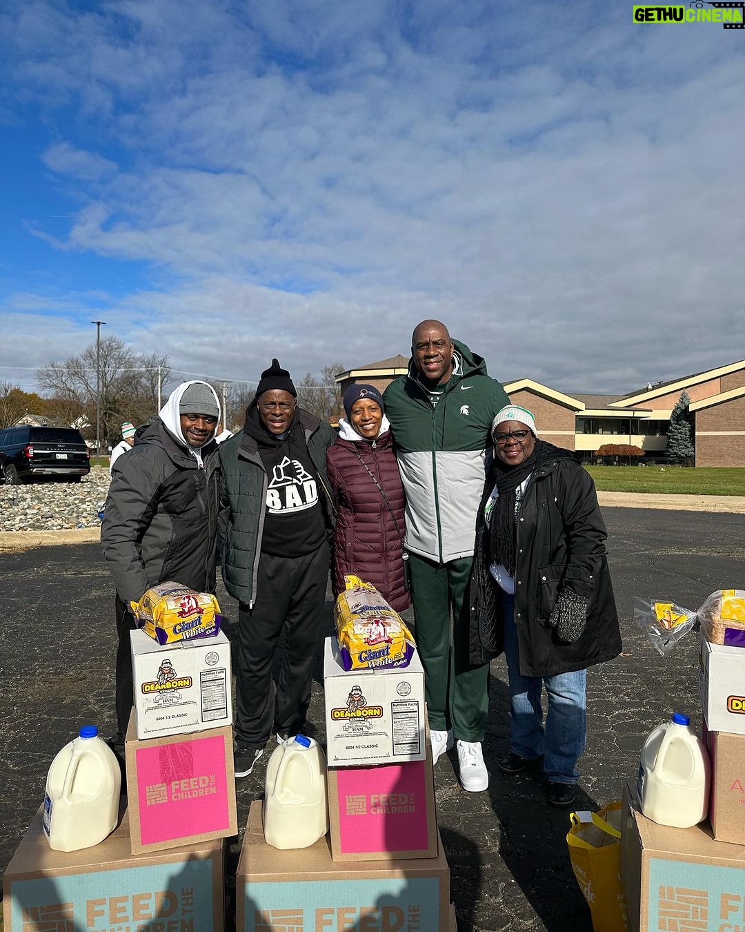 Magic Johnson Instagram - Thank you to my family, friends, and local police officers that helped to make Holiday Hope a true success.