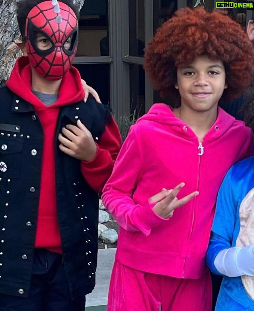 Magic Johnson Instagram - Check out my grandkids for Halloween! My granddaughter wanted to dress up as pop pop this year and she did a heck of a job! My grandson is very cool and dressed up as Ice Spice haha! We thank God everyday my son Andre and his wife Lisa blessed us with both of them!