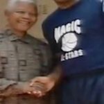 Magic Johnson Instagram – I don’t get nervous often, but when I was blessed with the chance to meet Nelson Mandela in 1996 – I was shaking! While touring with my team of former NBA players, President Mandela invited us down to play games and run free basketball clinics with giveaways in the villages of South Africa. I was, and still am, in awe of all of the peaceful work and leadership that President Mandela displayed in the face of adversity. He is a hero to me, and his legacy still carries strong throughout the world!