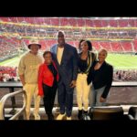 Magic Johnson Instagram – I had so much fun today hanging out with with Atlanta Falcons minority owner Warrick Dunn at the game today and hosting my good friends in the owners suite John and Vicki Palmer, their daughter Alex, and her friend Krystal!