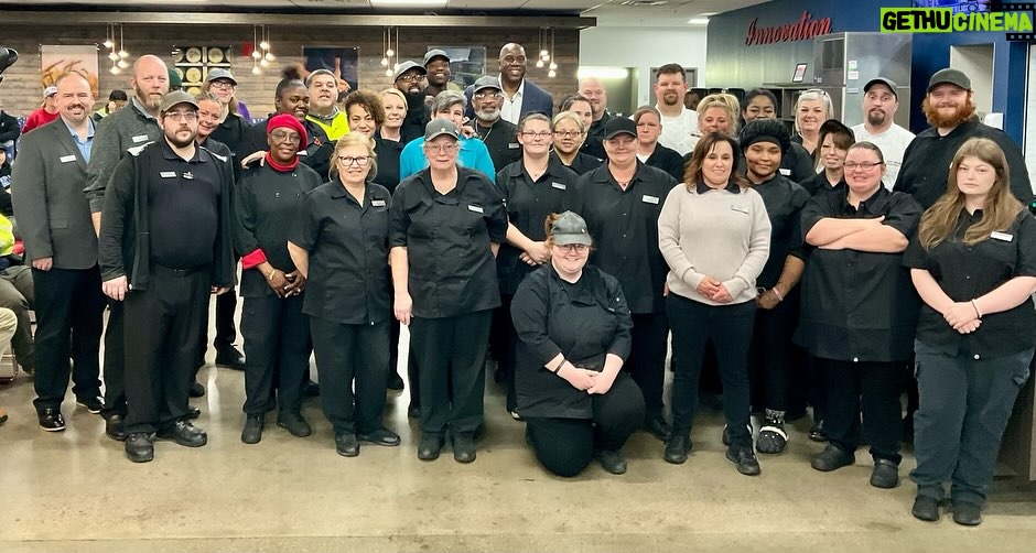 Magic Johnson Instagram - I had a dynamic experience today visiting Toyota’s largest U.S. Manufacturing plant in Georgetown, KY! I got to meet with the executive team, take pictures, and express my gratitude to over 200 SodexoMagic team members who work hard to feed the 9,000 Toyota employees on site. What a great opportunity it was to learn about Toyota’s electric cars and how they are revolutionizing the manufacturing industry by implementing sustainable practices to future-proof their plant. Thank you to Vice President of Manufacturing Projects Yuki Nobori, Vice President of Administration Sandy Nott, TMMK President Kerry Creech, Head of TMMK Powertrain Mark Klee, and Treasurer Yuji Saito for having me!