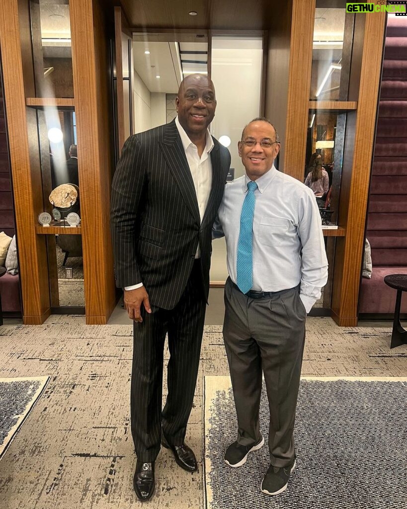 Magic Johnson Instagram - I want to thank Illinois State Treasurer Michael W. Frerichs for inviting my business partner Jim Reynolds and I to the “For the Long Term – Chicago Forum” in Chicago today! It was an all-around great meeting of the minds. And look who I ran into; Ariel Investments Founder, Chaiman, Co-CEO and CIO John W. Rogers Jr., one of the greatest businessmen in the country! He has an amazing business partner, and my fellow NFL owner Mellody Hobson at Ariel Investments. He and Mellody have been doing great things around the country!