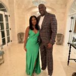 Magic Johnson Instagram - My wife Cookie looks so good in her birthday attire! 😍🔥 We’ve had an amazing time celebrating her today in Turks and Caicos with live music, dancing, food, great company, and a live firework show finale. And of course, I bought her some of her favorite purses for her birthday gifts! I always love seeing her beautiful smile, especially on her special day.