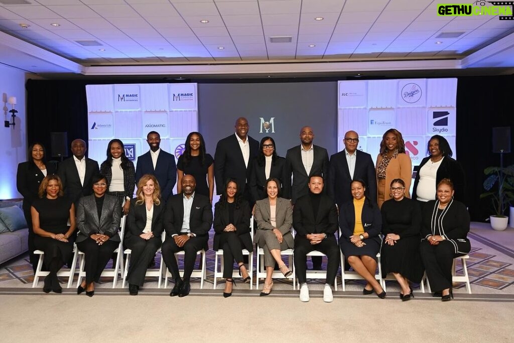 Magic Johnson Instagram - I am proud that I have such a talented executive team across Magic Johnson Enterprises and some of my portfolio companies including - SodexoMAGIC, Equitrust, Atlanta Life Insurance, JLC Infrastructure, and Unchartered Power!