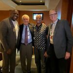 Magic Johnson Instagram - Me and my Showtime Laker teammates Byron Scott and Kurt Rambis had dinner with our Showtime Laker Hall of Fame Coach Pat Riley before the game tonight! A big thank you to Lon Rosen and Linda Rambis for bringing us together!