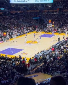 Magic Johnson Instagram - Congratulations to LeBron James for being the first and only player in NBA history to score 40,000 points! I’m so glad I was here to witness such an incredible feat! I love that I’m here tonight, I got to see when LeBron broke Kareem’s record, and the fact I was the one who passed it to Kareem when he originally set the record! Now we need the Lakers to pull out a victory and make the night even bigger and better for LeBron!