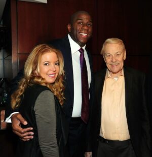 Magic Johnson Instagram - Jeanie Buss - since we were young, I knew you were destined for greatness! Your drive, determination, and winning mindset have equipped you to grow to one of the most powerful women in sports as the NBA’s first woman president and owner of the Los Angeles Lakers!

After becoming the first female controlling owner to win the NBA championship in 2020 and the In-Season Tournament Championship in 2023, you have truly proven to everyone that women can be just as successful as men while running a professional team- if not more.

You have successfully upheld the first-class Lakers’ legacy that your father and my mentor Dr. Jerry Buss created with such grace! It was an honor and pleasure to be able to work with you side by side fulfilling a dream of Dr. Buss. You truly have the biggest heart. I’ve seen firsthand how you’ve blessed people through opportunities and donating millions of dollars to charitable organizations. I know your father is beaming with pride for the woman you are today! 

My sister and life-long friend - you are women’s history! Your passion, resilience, and advocacy for women in sports have certainly inspired women who want to become sports executives. Thank you for all you do, and the love you’ve always shown me! 💐