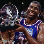 Magic Johnson Instagram - The 1992 All-Star game is a core memory of mine! I owe so much to Commissioner David Stern allowing me to play in the game and helping me change the world after my diagnosis. Love the last couple minutes of the game, competing against my two good friends and NBA greats Michael Jordan and Isiah Thomas. Looking forward to watching this year’s All-Stars play tonight!