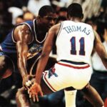 Magic Johnson Instagram - The 1992 All-Star game is a core memory of mine! I owe so much to Commissioner David Stern allowing me to play in the game and helping me change the world after my diagnosis. Love the last couple minutes of the game, competing against my two good friends and NBA greats Michael Jordan and Isiah Thomas. Looking forward to watching this year’s All-Stars play tonight!