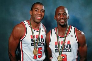 Magic Johnson Instagram - Wishing a happy birthday to my brother and the best basketball player that’s ever played the game, Michael Jordan! I have so much love and respect for you, and I pray God blesses you with many more!