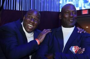 Magic Johnson Instagram - Wishing a happy birthday to my brother and the best basketball player that’s ever played the game, Michael Jordan! I have so much love and respect for you, and I pray God blesses you with many more!
