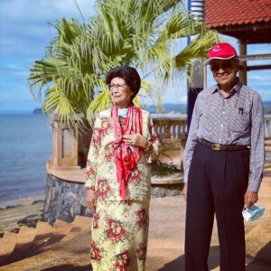 Mahathir Mohamad Instagram - Langkawi has beautiful and picturesque  beaches. This one is at Pantai Teluk Yu where I took Hasmah for a walk