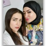 Mai Ezz ElDein Instagram - L💗ve u my friend @menna_ali_designs @lazurde #liptint #blusher #mascara #eyeshadow @originall_makeup_store