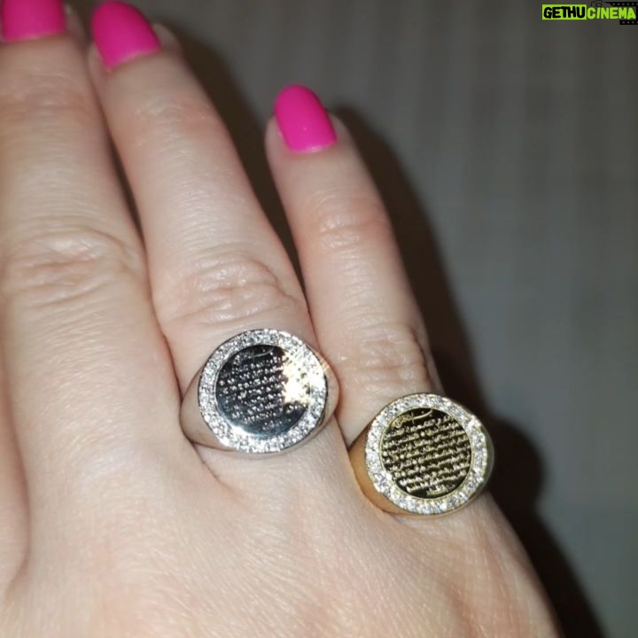 Mai Ezz ElDein Instagram - My new rings from @terinasjewellery I love them 😍😊🤗💍 . خواتمي الجديدة من @terinasjewellery بآيات من القرآن الكريم القريبة لقلبي . دايماً أفكارك جديدة يا علي 👍🏻 . . #rings #gold #whitegold #diamondring #quran #jewelry #jeweler #lebanon #maiezzeldin_jewelry💍💎 #maiezzeldin