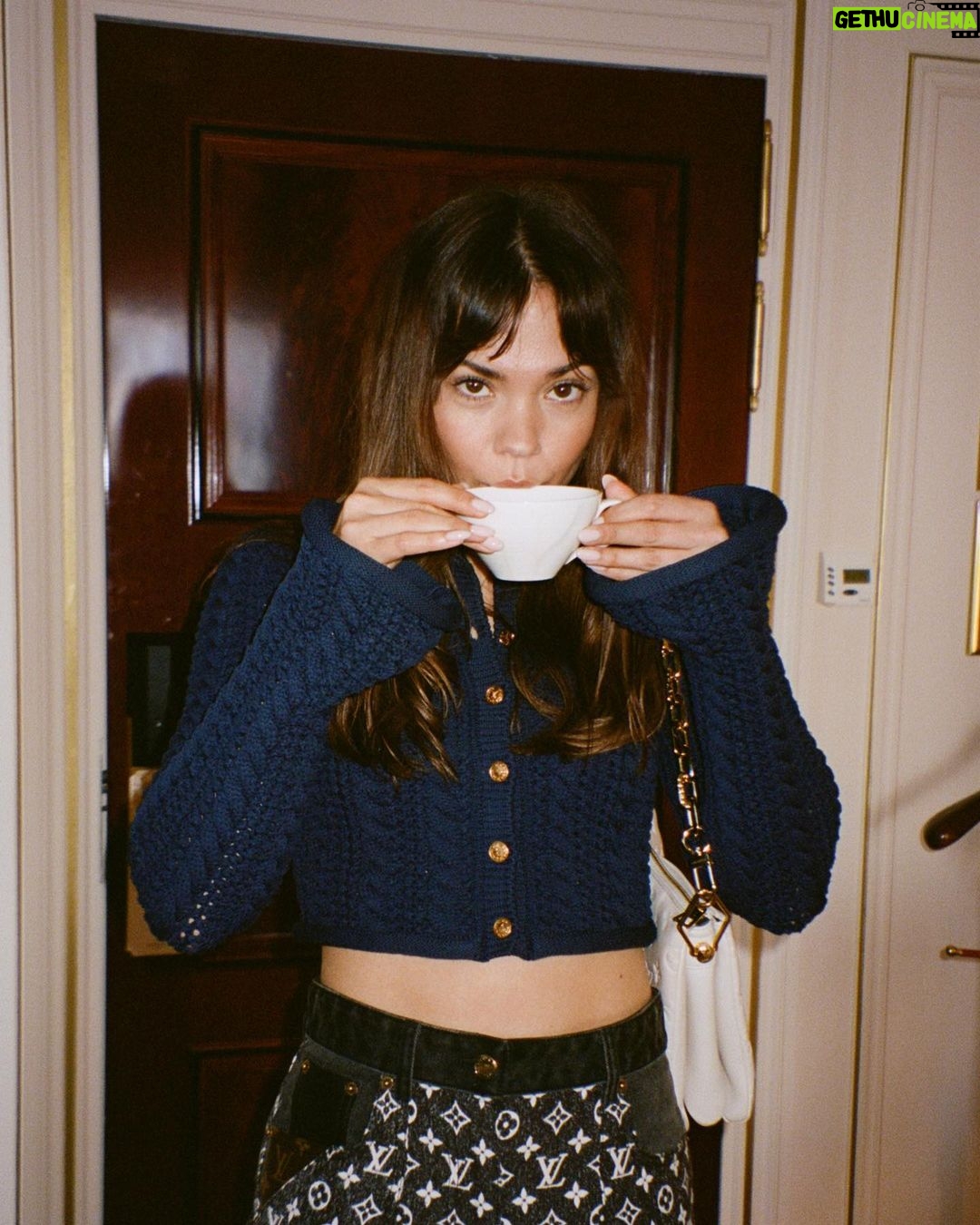 Maia Mitchell Instagram - In Paris with @louisvuitton 🖤 #LVpartner