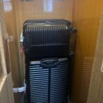 Maia Mitchell Instagram - Squeezing suitcases in tiny elevators! This is just a humble brag at how little I packed for this big old trip, thank you thank you.