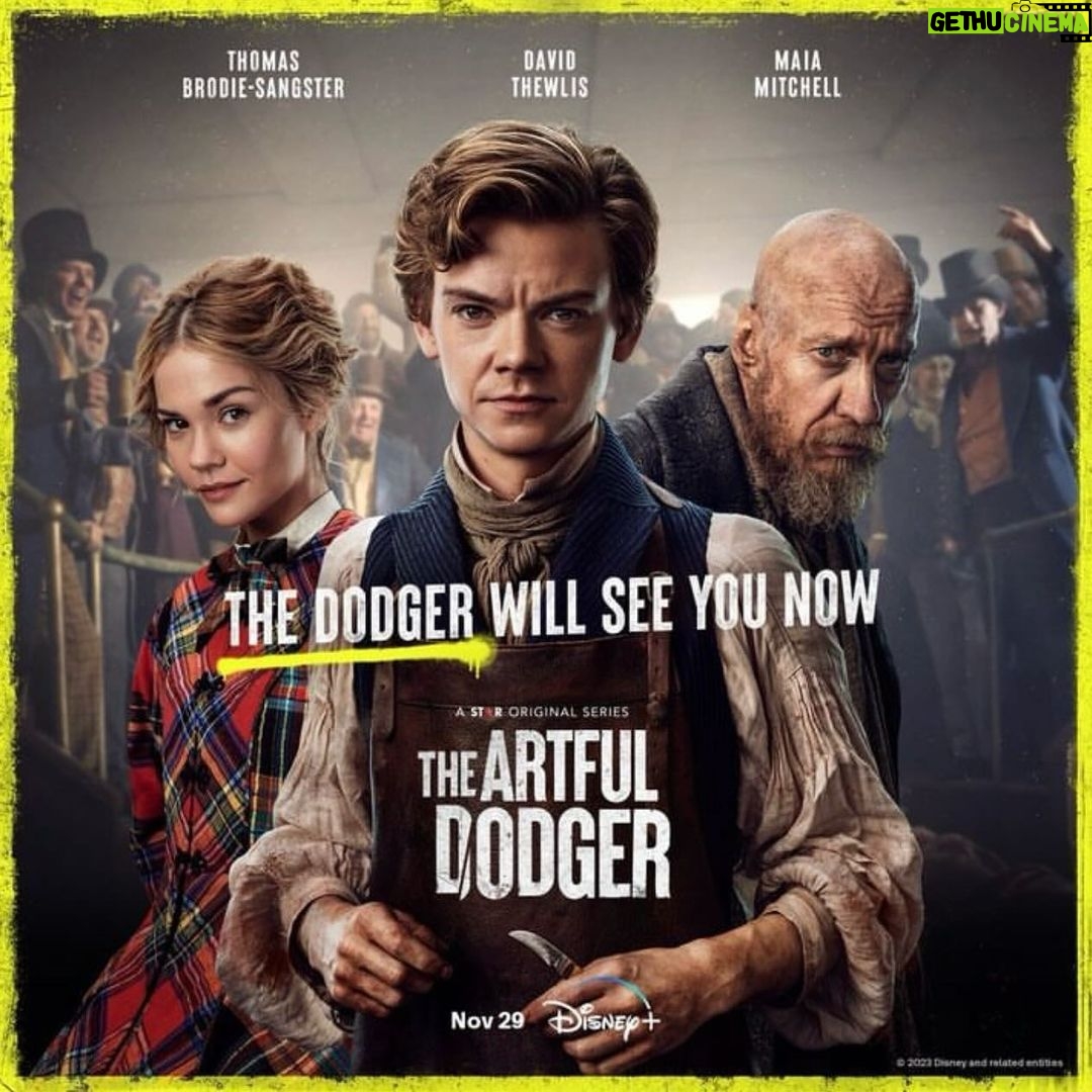 Maia Mitchell Instagram - Dodger day! All 8 episodes are available to binge now on @disneyplus and @hulu #theartfuldodger ✨🎩