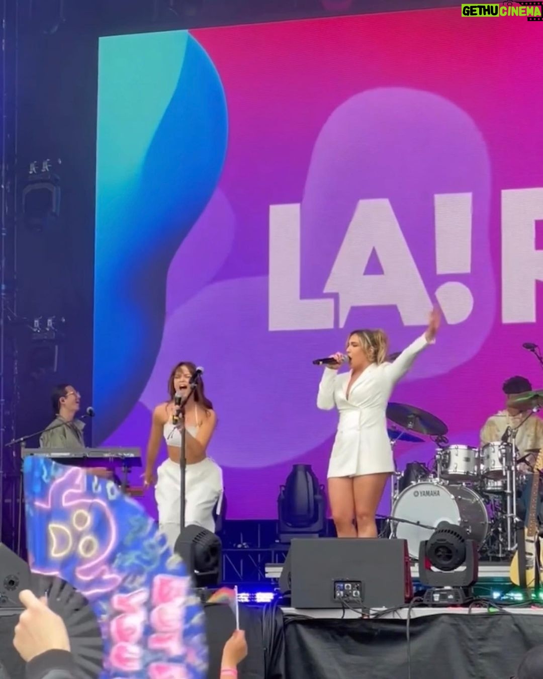 Maia Mitchell Instagram - Just the best day seeing best fren @minke shine at @lapride! So proud of you, you talented angel!!!! Also queen of dildo drumming! Who knew?! (We knew) 🌈🌈