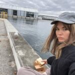 Maia Mitchell Instagram – Woman vs gull Hobart, Tasmania