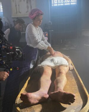 Maia Mitchell Instagram - Dodge is finally out in the UK so here’s some (sweaty) BTS to celebrate the occasion! All eps of The Artful Dodger are available to stream now on @disneyplusuk 🫡