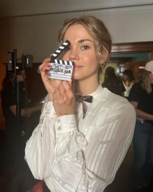 Maia Mitchell Instagram - Dodge is finally out in the UK so here’s some (sweaty) BTS to celebrate the occasion! All eps of The Artful Dodger are available to stream now on @disneyplusuk 🫡