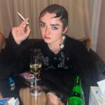 Maisie Williams Instagram - Annie Lennox, trinket knickers, paper clips, scary faces, and toast. here are some of my unimaginable looks from the week. now i shall retire from social media until Paris x Make up: @zoetaylormakeup and @barikhalique Hair: @bentalbott @claire__grech and @christophergatthair Thank you @harris_reed @maisonmargiela @harry_lambert @stefan_cooke @chopovalowena @missomalondon @mainslondon @simonerocha_ @fairmonthotels @thesavoylondon The Savoy Hotel, The Strand, London