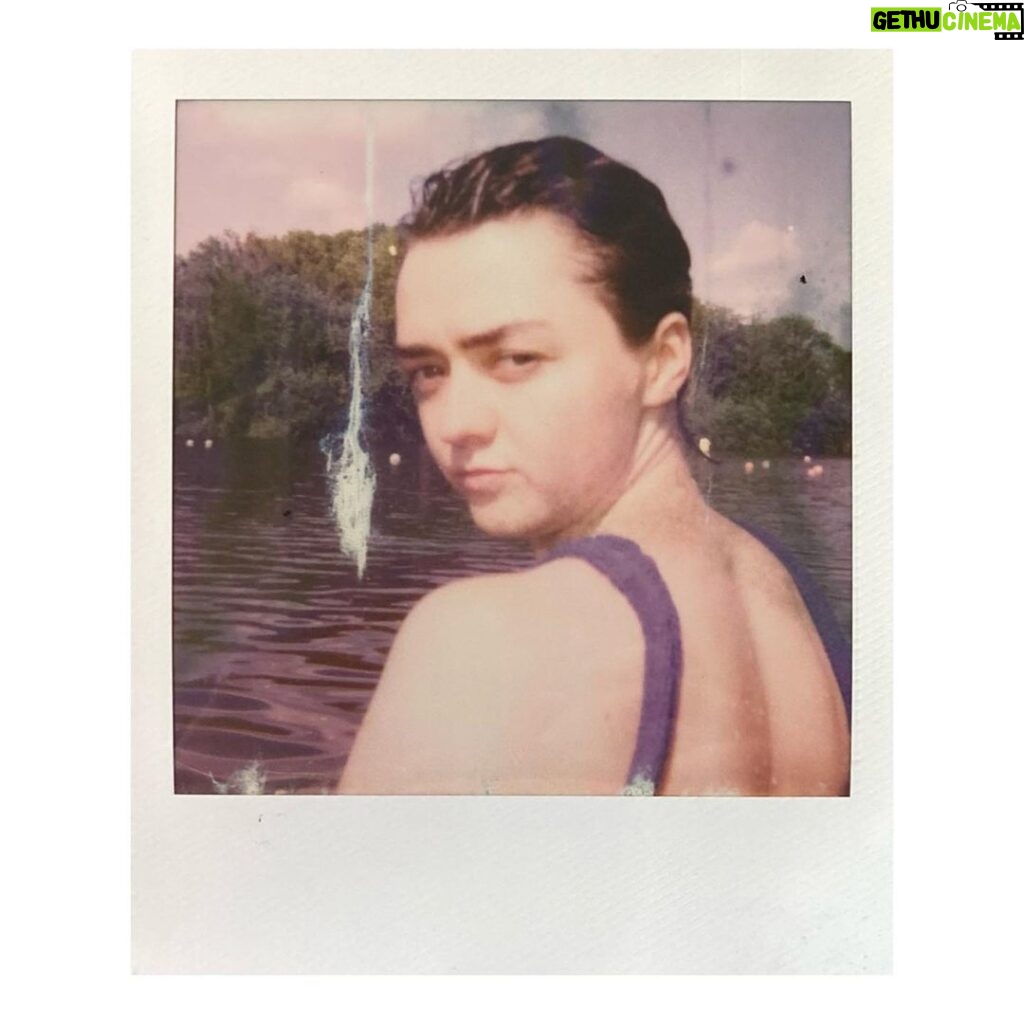 Maisie Williams Instagram - not drowning. Water does not resist. Water flows. When you plunge your hand into it, all you feel is a caress. Water is not a solid wall, it will not stop you. But water always goes where it wants to go, and nothing in the end can stand against it. Water is patient. Dripping water wears away a stone. Remember that. Remember you are half water. If you can't go through an obstacle, go around it. Water does. #margaretatwood #polaroid #notdrowningfilm #bfi #maisiewilliams #rapt #polaroid600