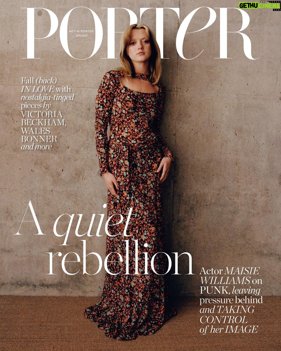 Maisie Williams Instagram - only went and booked myself 3 covers in a week π (not recommended, i was #BeingMyOwnPublicist and #DoingItWrong) read all about #Pistol and my quiet rebellion in @portermagazine through the link in my bioπ‘ shot by @luca.campri styled by @marquessawhyte hair by @emilzedhair makeup by the bestestttt @mattiewhite_makeup π words by @naomialexandrapike and thank u to @theannabelbrog @olivesw @kelly0n @alcaselyhayford @nailsbymh @netaporter