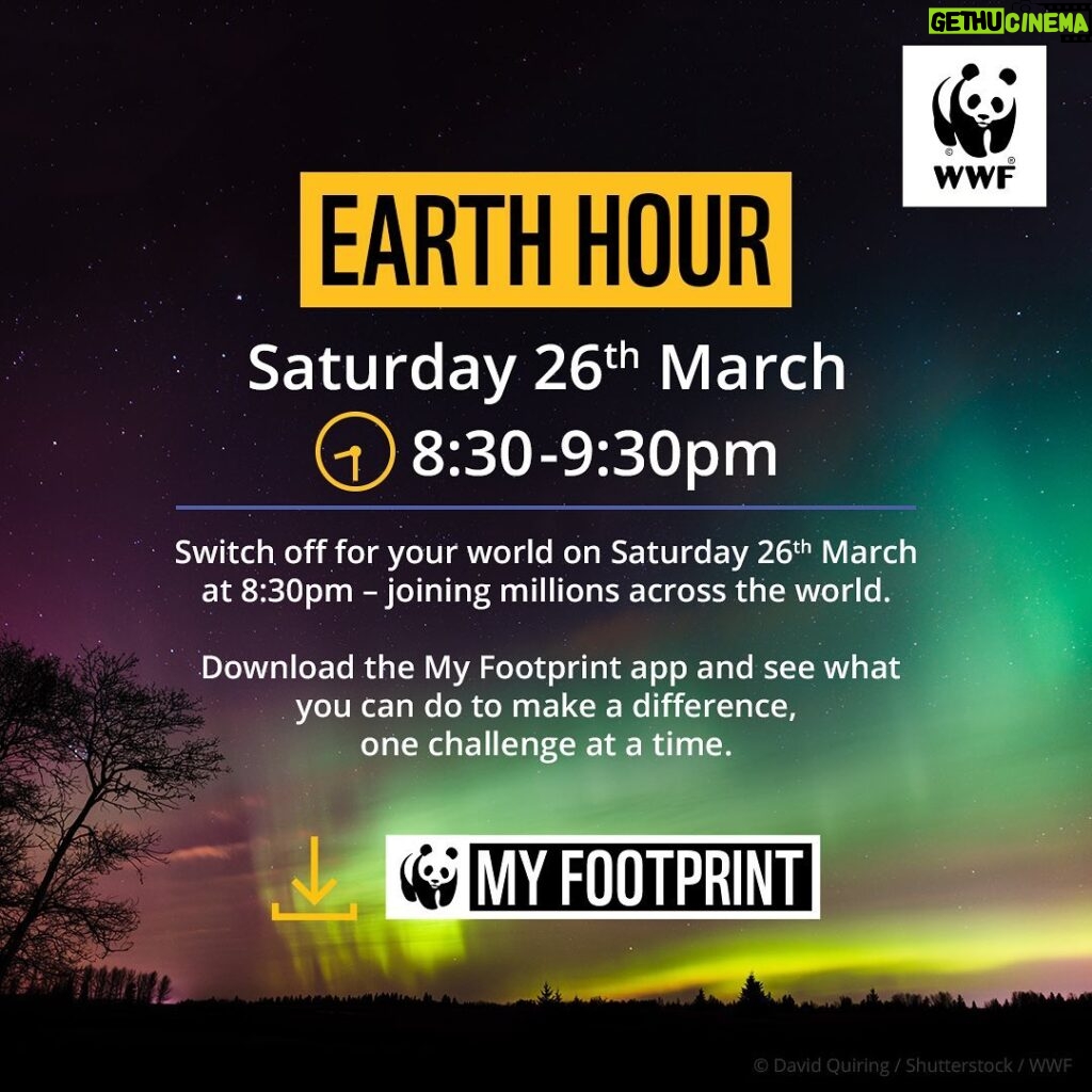 Maisie Williams Instagram - it’s my favourite time of the year 🌱🌛 and a perfect day to take part in this year’s earth hour with @WWF_UK 🔋 join us at 8.30pm GMT (sat 26th march) by switching off to give our planet some love. think of it as a kind gesture towards mother nature, she can put her feet up for an hour and have a cuppa ☕️ …and it will remind our leaders of their promises to protect her🙄🤚 #seeyouinthedark 🕯🔮 🌎🌍🌏