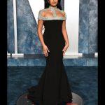 Maitreyi Ramakrishnan Instagram - till next year @vanityfair 🖤💎✨ Vanity Fair Oscar Party