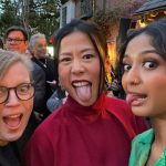 Maitreyi Ramakrishnan Instagram - we love Canada, and we love women❤️🇨🇦 @realsarahpolley and @domeeshi are repping us Canadian gals beautifully. (ALSO HAPPY 1 YEAR ANNIVERSARY OF TURNING RED!❤️)