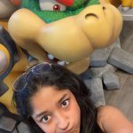 Maitreyi Ramakrishnan Instagram – always gotta go to the Nintendo store when in NYC (swipe to see my new tattoo🧚🏽✨) NintendoNYC