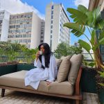 Maitreyi Ramakrishnan Instagram – throwback to sipping some tea in São Paulo ☕️🐝