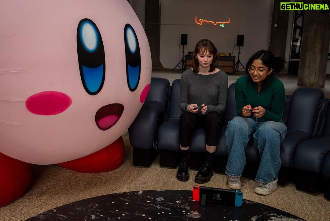 Maitreyi Ramakrishnan Instagram - Well I met my hero and I was NOT disappointed. I got to celebrate the release of Kirby’s Return to Dream Land Deluxe which is now available on the Nintendo Switch with Kirby himself! This was the best surprise ever!💗🍭⭐️ For real though, this surprise was super thoughtful. Thank you #nintendocanada so much. I am truly grateful for all the thought and effort that went behind this day. Young me would never believe that this would be my life😭💖⭐️ #nintendo #nintendoswitch #kirby #gifted
