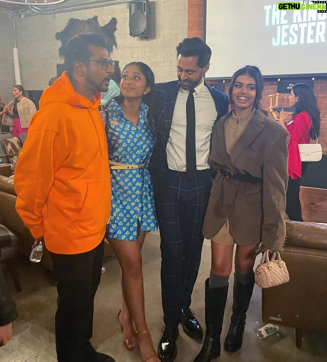 Maitreyi Ramakrishnan Instagram - With the King’s Jester himself! Super proud of you @hasanminhaj Actually I’m so proud that I even posted you on my feed! I guess I just really care eh? Everyone watch @prashanthvenkat and @hasanminhaj kill it again now on @netflix