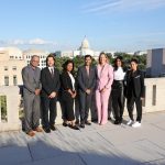 Maitreyi Ramakrishnan Instagram - Very grateful to have been able to speak about the importance of diversity and representation in media with Bela Bajaria at the Canadian embassy in DC. Discussing the key role of education and recognizing that story telling can be just as effective as statistics, I am very excited for the future of film and TV❤️🇨🇦