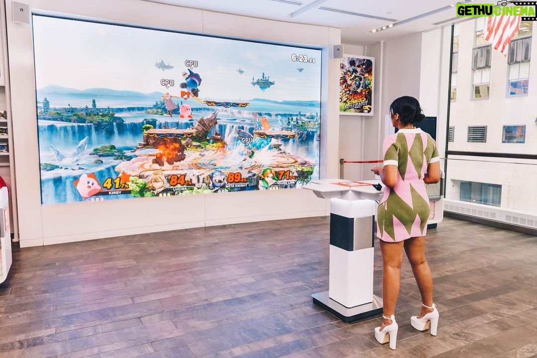 Maitreyi Ramakrishnan Instagram - A wild Maitreyi has appeared!⚡️ @thrillist got to write an article about me while I ran around the @nintendonyc store like a kid in a candy store. Be sure to check out me being a PEAK nerd🥹❤️ 📸: @colesaladinophoto