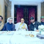 Majid Al Muhandis Instagram - نورتنا الملكة مع حبيب قلبي عرابنا ابو فواز❤️❤️ @ahlamalshamsi @salemalhendi #بروفات_ليلة_البرنس_والعمالقة