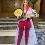 Malak Ahmed Zaher Instagram - سعيدة لاختياري اني امثل مبادرة مصر لمحو امية لغة الاشارة و اني اكون سفيرة لمبادرة راقية و مهمة زي دي و ان شاء الله نقدر بجد نعمل تغيير ملحوظ في محو امية لغة الاشارة💗 Extremely proud to be chosen as the Ambassador of the sign language literacy initiative in Egypt, this is a huge pleasure and i hope we really make a difference in Sign language literacy💞 Styled by @mayajules In @liliblancofficial suit✨ Hair by @alfredandmina Makeup by my 💗@lailaazaherr11