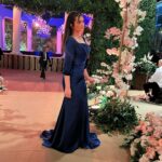 Malak Ahmed Zaher Instagram – In my ultimate favorite color💙✨ 

👗@eslam_saad_designer 
💄 @dinaelkasheff 
💇🏻‍♀️ @alfredandmina 
💎 @iramjewelry_