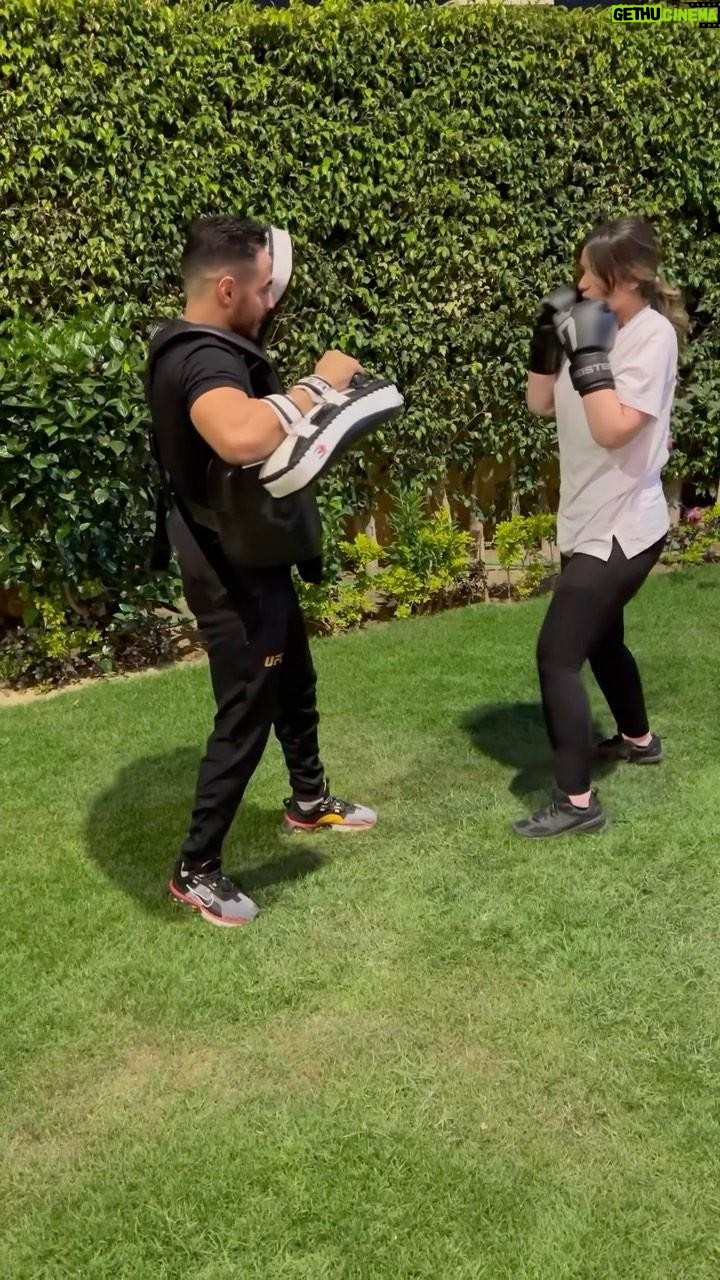 Malak Ahmed Zaher Instagram - Kickboxing is a therapy 🩺 We are back 💪🏽 Cairo, Egypt