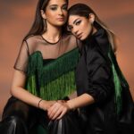 Malak Ahmed Zaher Instagram – One soul, two bodies💚👯‍♀️

Designer @aboudjammal 
Hair @assaadhairdesign 
Makeup @yarabazounmakeup 
Photography @sylvesterrahmeh
Producer/stylist @omziag
Manager: @farrahfayez Beirut, Lebanon