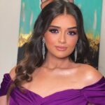 Malak Ahmed Zaher Instagram – Dolled up 💜✨ 

Styled by @mayajules 
Hair by @alfredandmina 
Makeup by @nesmamansourmakeup ✨